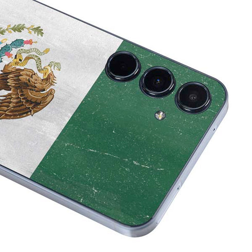 Mexico Flag Distressed Galaxy A55 5G Skin
